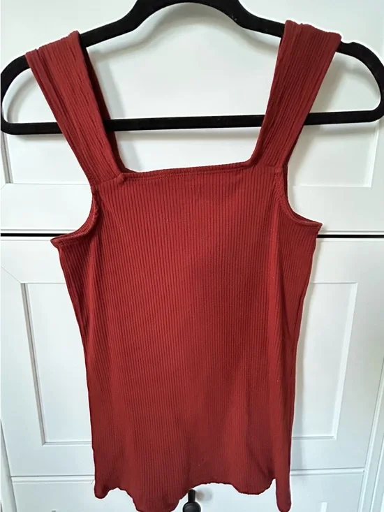Maurices Rust Square Neck Ribbed Tank - Picture 4 of 5
